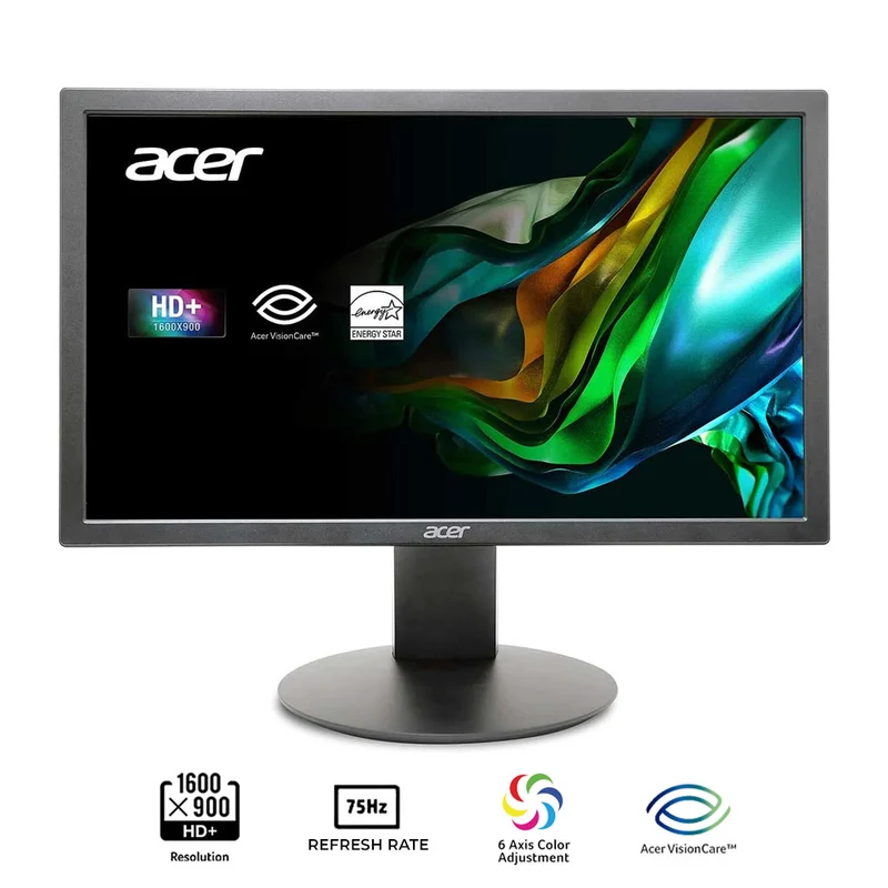 Acer K202Q BI 19.5" 75Hz 6ms GTG HD+ LED Monitor