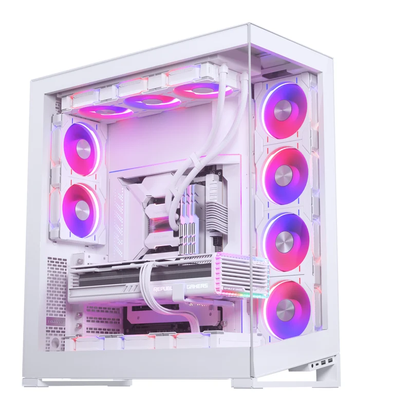 Phanteks NV7 DRGB Tempered Glass Full-Tower Case (Satin Black, Satin Matte White)