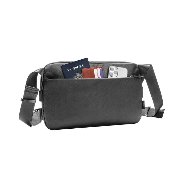 Tomtoc Explorer-T21 Slingbag With Minimalist EDC Design For 11-Inch Ipad Pro - M/7L (Black) (T21M1D1)