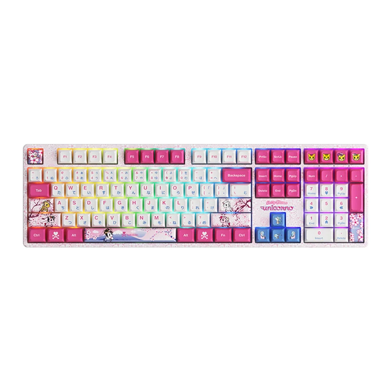 Akko Toki Doki 5108S RGB Hot-Swappable Wired Mechanical Keyboard (Akko CS Crystal)