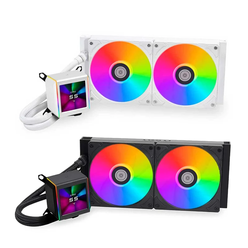 LIAN LI Galahad II LCD 280 RGB X2 140mm Close Loop CPU Cooler (GA2ALCD28)