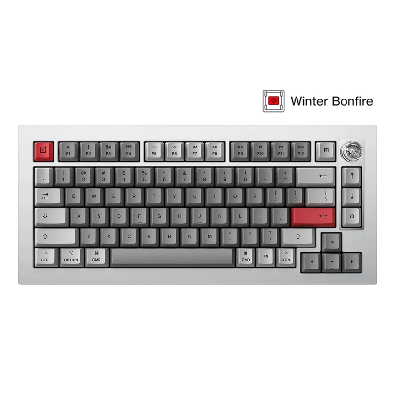 Keychron 81 Pro QMK/Via Wireless Custom Mechanical Keyboard - Dark Grey Winter Bonfire (Tactile Switch) (Op-81P-T3)