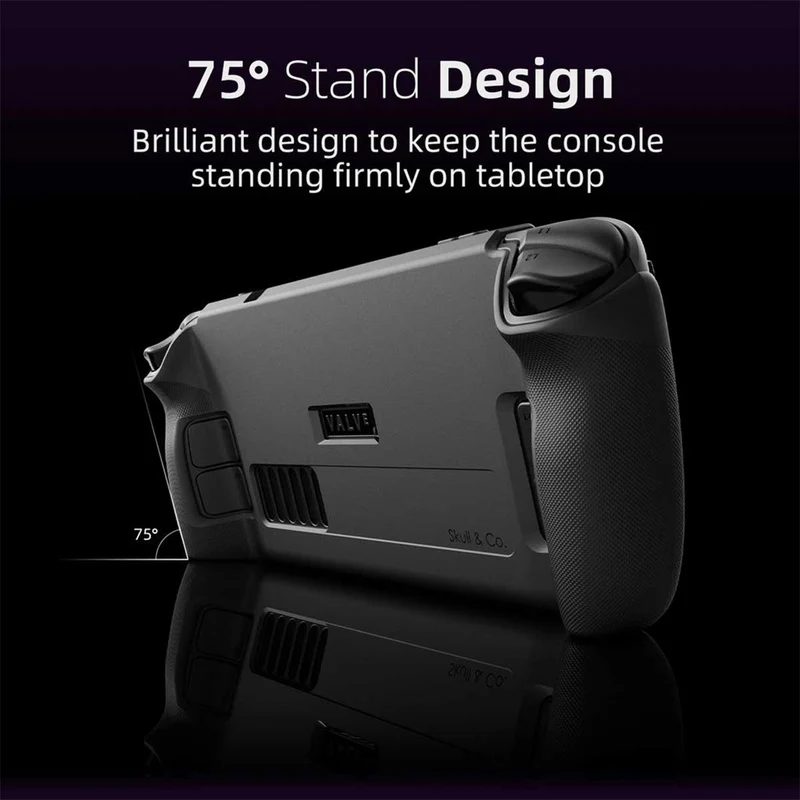 Skull & Co. Grip Case SD + EDC Case SD Bundle For Steam Deck/OLED (Black) (SDGCSET-BK)