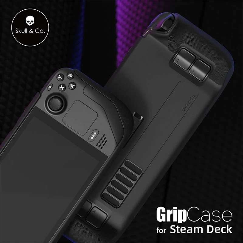 Skull & Co. Grip Case SD + EDC Case SD Bundle For Steam Deck/OLED (Black) (SDGCSET-BK)