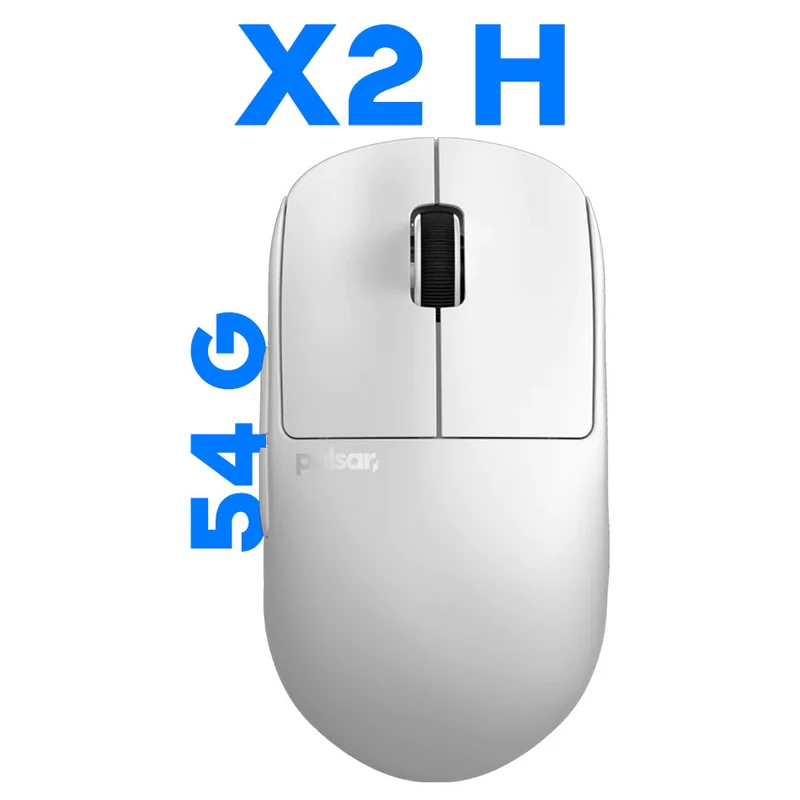 Pulsar X2H Ultralight Wireless Symmetrical Esports Mouse Size 2 (White) (PX2H22)