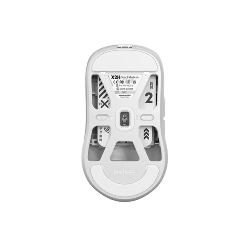 Pulsar X2H Ultralight Wireless Symmetrical Esports Mouse Size 2 (White) (PX2H22)