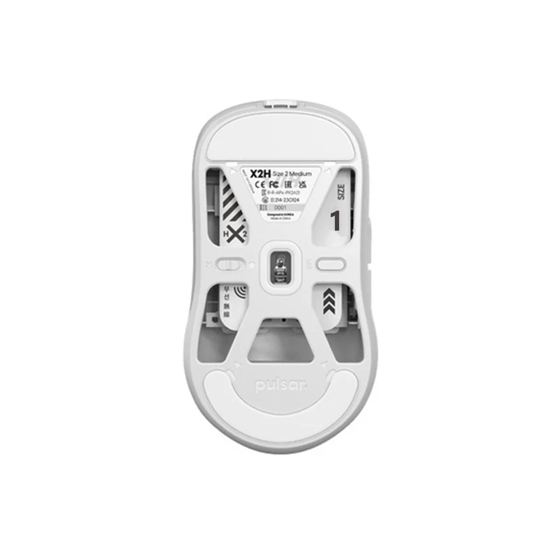 Pulsar X2H Ultralight Wireless Symmetrical Esports Mouse Size 1 (White) (PX2H12)