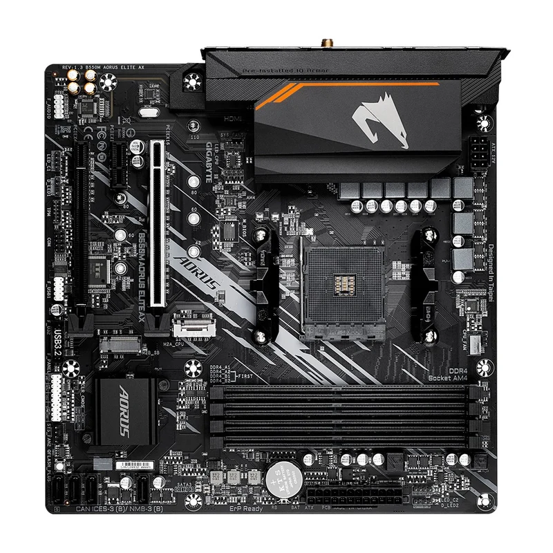 Gigabyte B550M Aorus Elite AX AMD AM4 Micro-ATX Gaming Motherboard