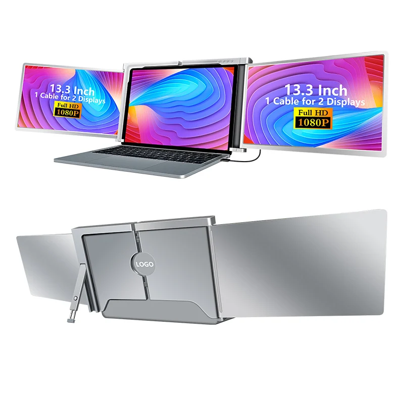 S300 13.3" FHD (1920x1080) IPS Portable Dual Screen Monitor for Notebook Laptop + Sleeve