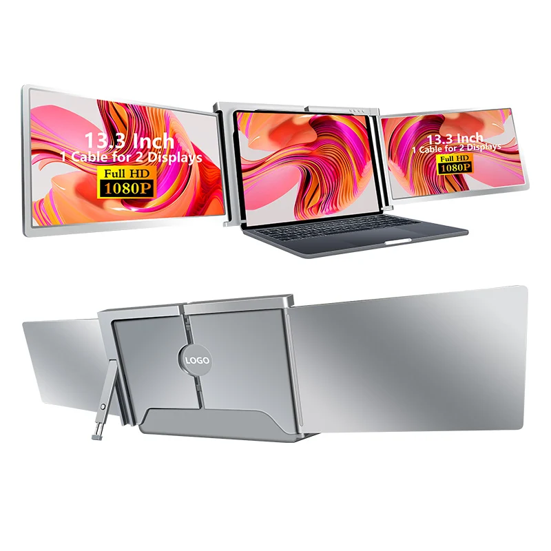 S300 13.3" FHD (1920x1080) IPS Portable Dual Screen Monitor for Notebook Laptop + Sleeve