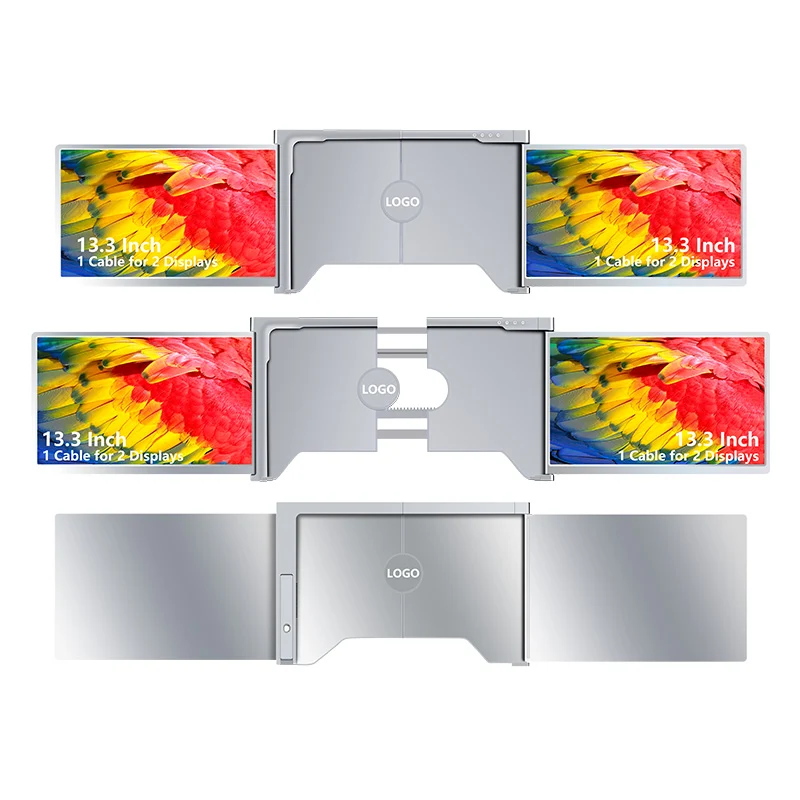 S300 13.3" FHD (1920x1080) IPS Portable Dual Screen Monitor for Notebook Laptop + Sleeve