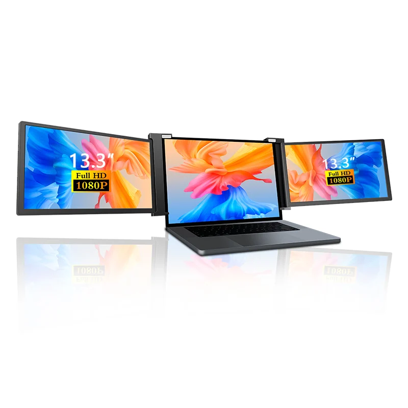 S13 13" FHD (1920x1080) IPS HDR Portable Dual Screen Monitor for Notebook Laptop + Sleeve