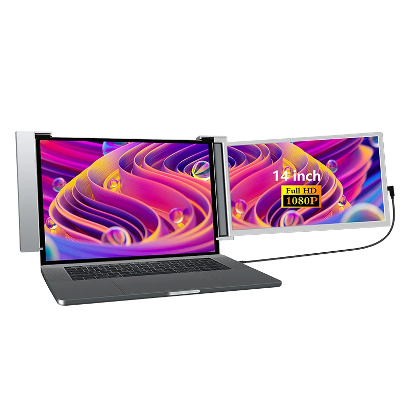 S14 14" FHD (1920x1080) IPS Portable Single Screen Monitor for Laptop + Sleeve