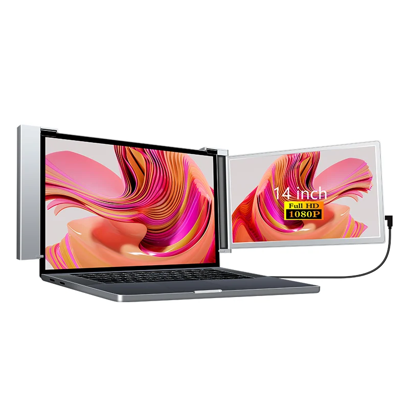 S14 14" FHD (1920x1080) IPS Portable Single Screen Monitor for Laptop + Sleeve