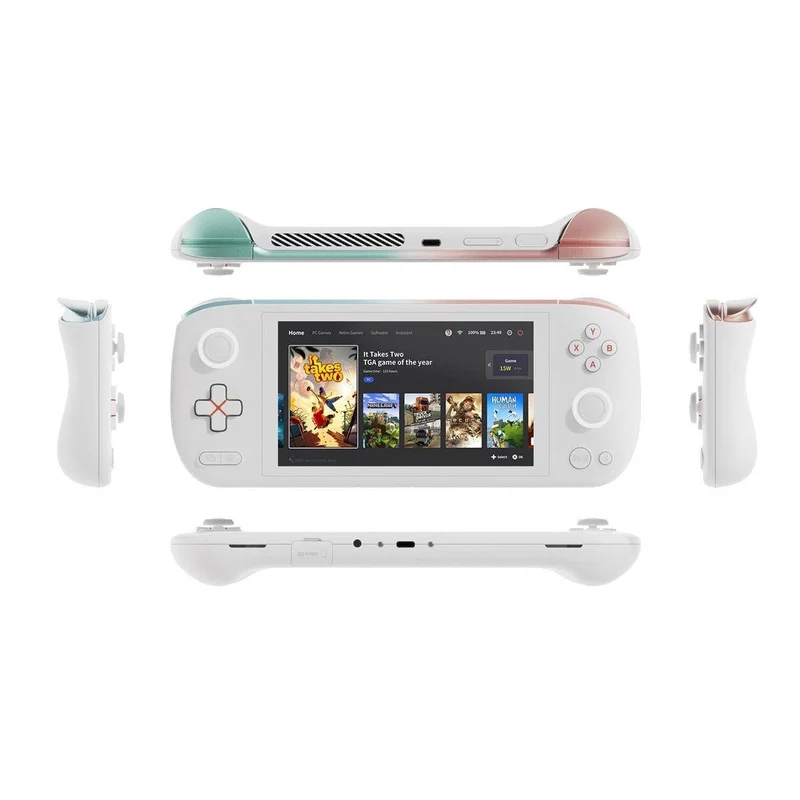 Ayaneo Air AMD Ryzen 5 5560U 16GB RAM 512GB SSD Amoled Handheld PC Gaming Console (Aurora White) + Ayaneo Air HD Tempered Film + Ayaneo Air Titan Small Storage Bag (Black)