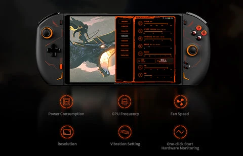 Onexplayer 2 Pro AMD Ryzen 7 7840U 8.4" IPS 2560x1600 32GB RAM LPDDR5X 7500MHz 2TB SSD Windows 11 Handheld PC Gaming Console + Onexplayer Protection Case