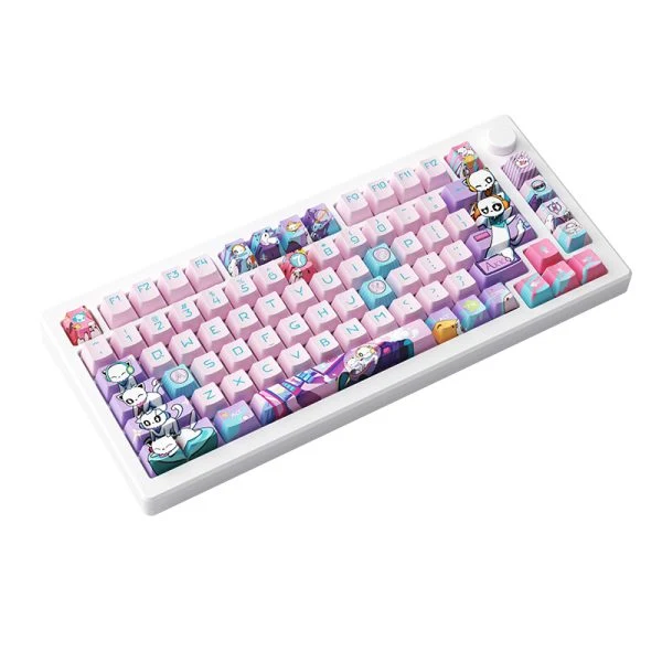 Akko 7th Anniversary MOD007 PC RGB Hot-Swappable Mechanical Keyboard (Akko Cream Yellow Magnetic Switch)