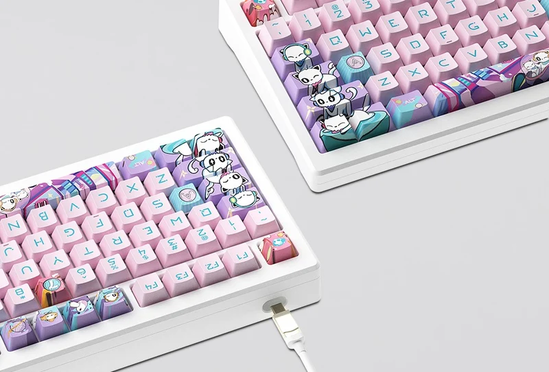 Akko 7th Anniversary MOD007 PC RGB Hot-Swappable Mechanical Keyboard (Akko Cream Yellow Magnetic Switch)