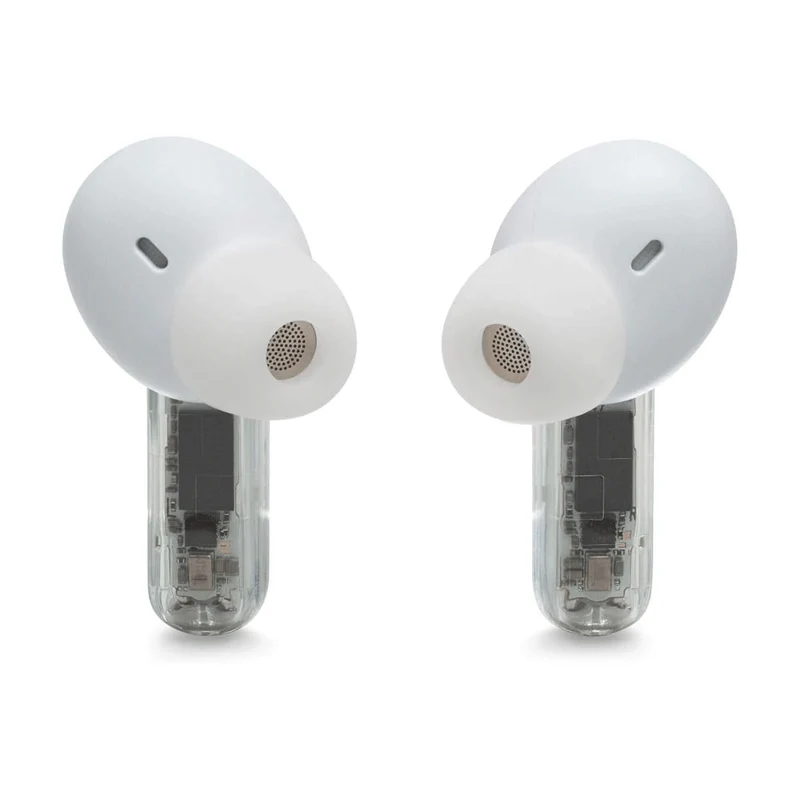 JBL Tune Beam True Wireless Noise Cancelling Earbuds (Ghost White)