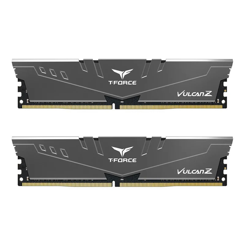 Teamgroup T-Force Vulcan Z 16GB (2X8GB) DDR4 3200MHZ CL16-18-18-38 Desktop Memory (Grey) (TLZGD416G3200HC16CDC01)