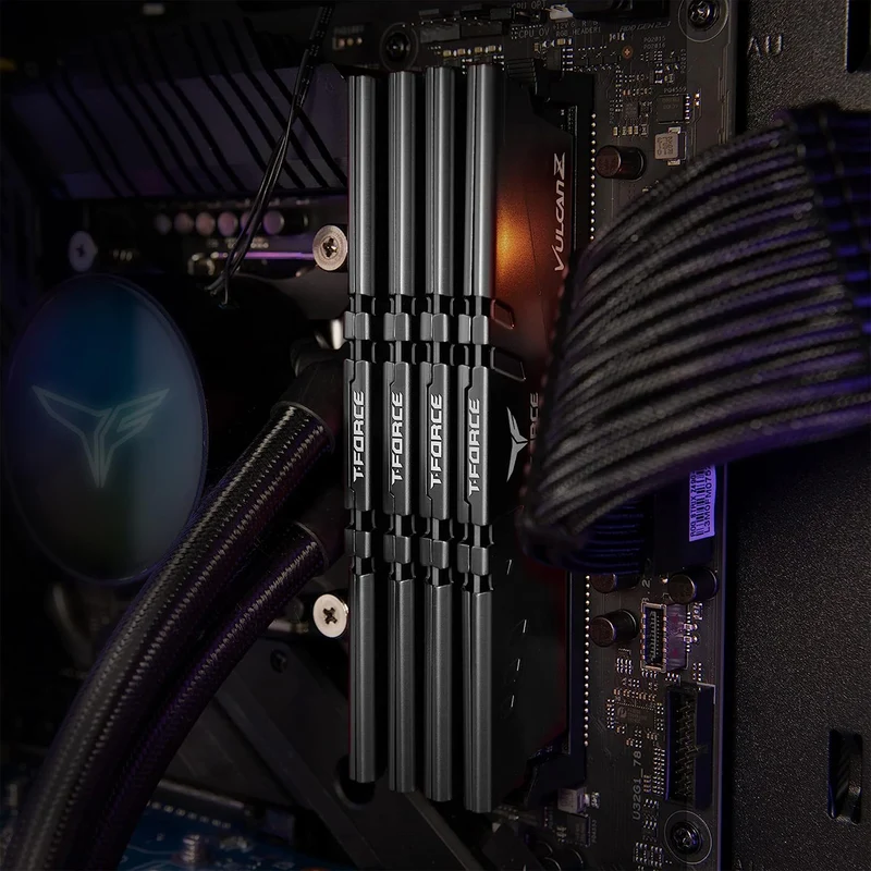 Teamgroup T-Force Vulcan Z 16GB (2X8GB) DDR4 3200MHZ CL16-18-18-38 Desktop Memory (Grey) (TLZGD416G3200HC16CDC01)