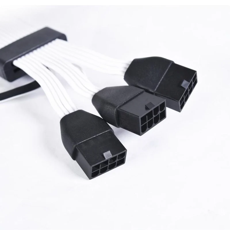 Lian Li Strimer Plus V2 168-8 Pin Addressable RGB 335 MM Extension Cable (PW168-8PV2 Black)