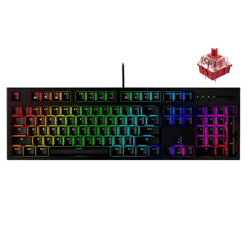 HyperX Alloy Mars 2 RGB Mechanical Gaming Keyboard for PC/ PS5/ PS4/ Xbox (Red Linear Switch)