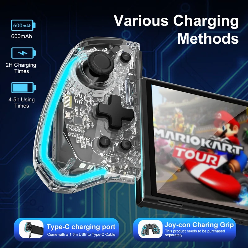 IINE Switch JoyCon Transparent 2 (L736)