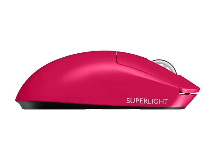 Logitech G Pro X Superlight 2 Lightspeed Wireless Gaming Mouse (Black, White, Magenta)