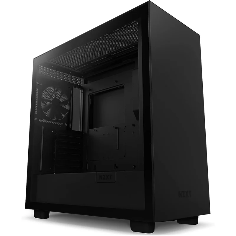 NZXT H7 Tempered Glass Side Panel ATX Mid-Tower PC Case (Black) (CM-H71BG-01)