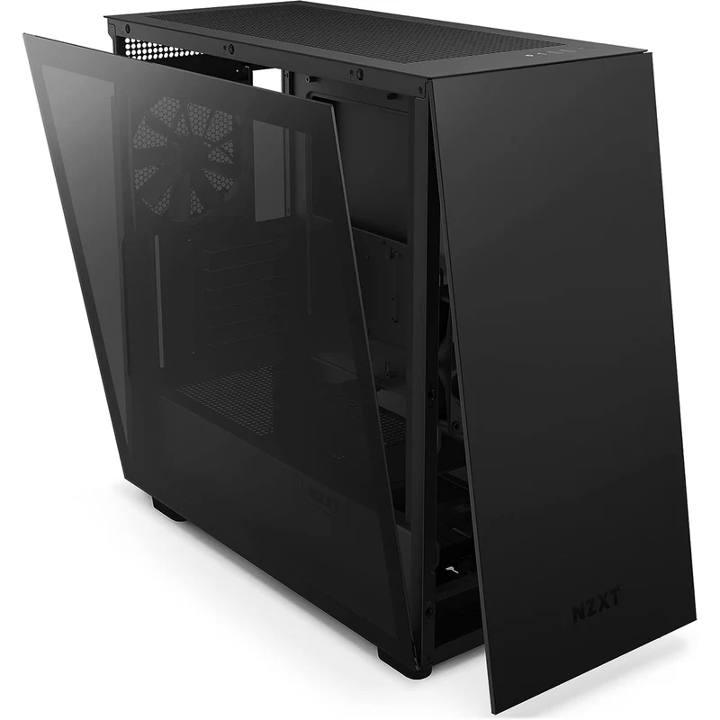 NZXT H7 Tempered Glass Side Panel ATX Mid-Tower PC Case (Black) (CM-H71BG-01)