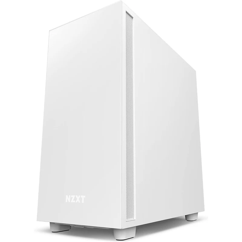 NZXT H7 Tempered Glass Side Panel ATX Mid-Tower PC Case (White) (CM-H71BW-01)