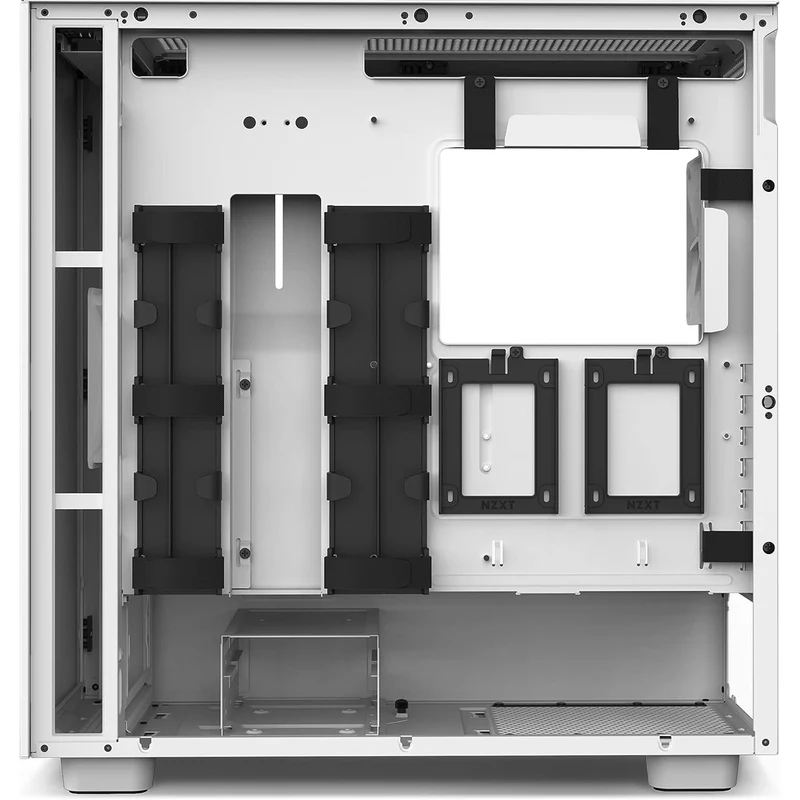 NZXT H7 Tempered Glass Side Panel ATX Mid-Tower PC Case (White) (CM-H71BW-01)