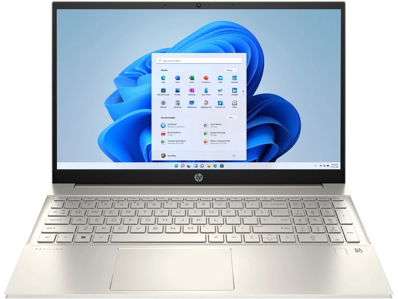 HP Pavilion 15-EH3052AU Laptop (Warm Gold) | 15.6" FHD (1920X1080) | R5 7530U | 16GB RAM | 512GB SSD | AMD Radeon Graphics | Windows 11 Home | MS Office Home & Student 2021 | HP Prelude 15.6" Topload Bag