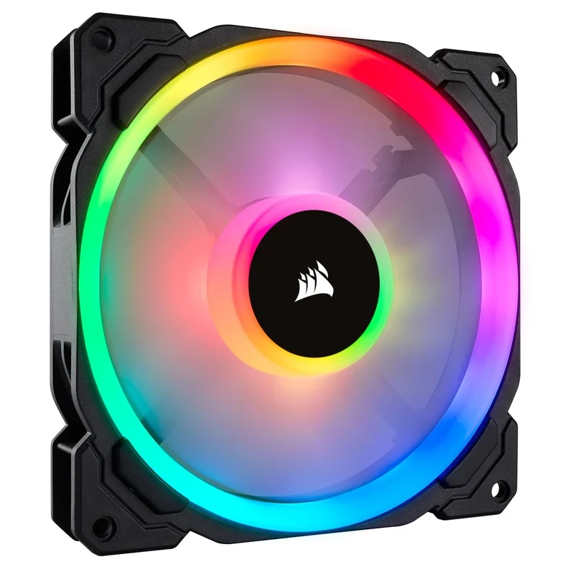Corsair LL140 RGB 140MM Dual Light Loop LED PWM Fan (Black) (Single Pack)