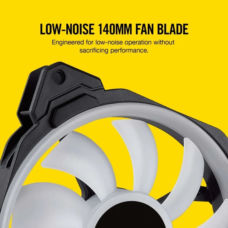 Corsair LL140 RGB 140MM Dual Light Loop LED PWM Fan (Black) (Single Pack)