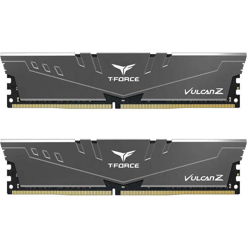 Teamgroup T-Force Vulcan Z 16GB (2X8GB) DDR4 3600MHZ CL18-22-22-42 1.35V Desktop Memory (Grey) (TLZGD416G3600HC18JDC01)
