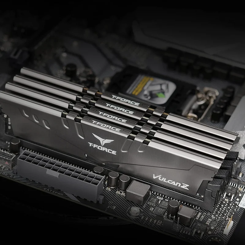 Teamgroup T-Force Vulcan Z 32GB (2X16GB) DDR4 3600MHZ CL18-22-22-42 1.35V Desktop Memory (Grey) (TLZGD432G3600HC18JDC01)