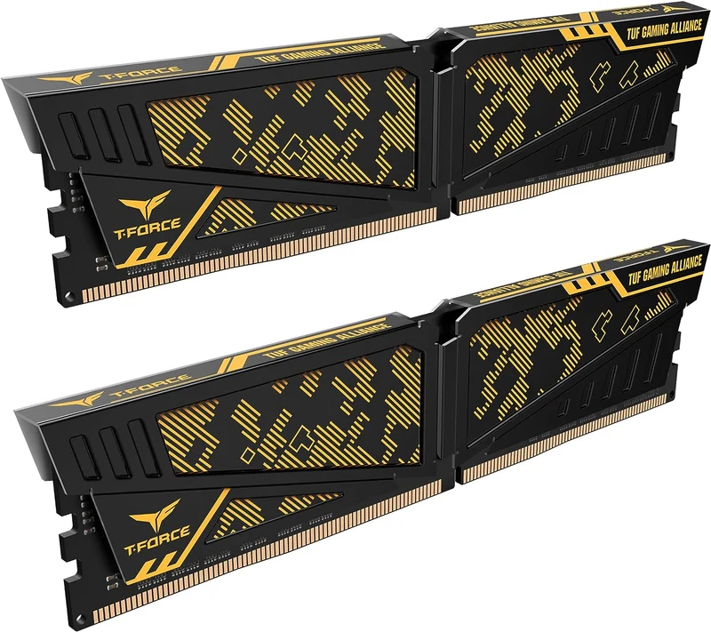 Teamgroup T-Force Vulcan TUF Gaming Alliance 16GB (2X8GB) DDR4 3200MHZ Desktop Memory (TLTYD416G3200HC16CDC01)