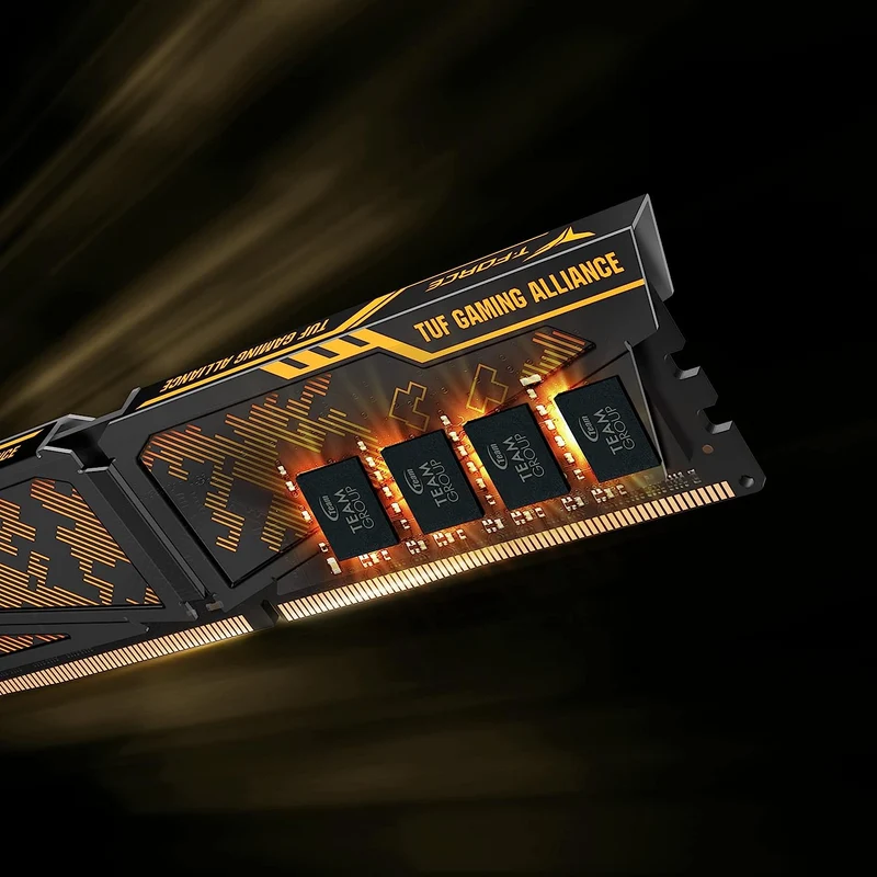 Teamgroup T-Force Vulcan TUF Gaming Alliance 16GB (2X8GB) DDR4 3200MHZ Desktop Memory (TLTYD416G3200HC16CDC01)