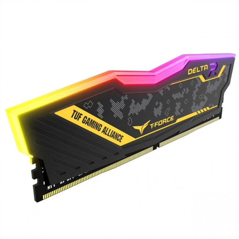 Teamgroup T-Force Delta TUF Gaming Alliance RGB 16GB DDR4 3200MHZ CL16-20-20-40 1.35V Desktop Memory (Black) (TF9D416G3200HC16F01)