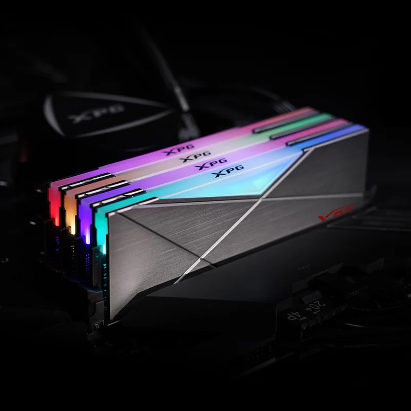 ADATA XPG Spectrix D50 8GB (1X8GB) DDR4 RGB 3200MHZ PC4-25600 CL16-20-20 1.35V Desktop Memory (Tungsten Grey) (AX4U32008G16A-ST50)