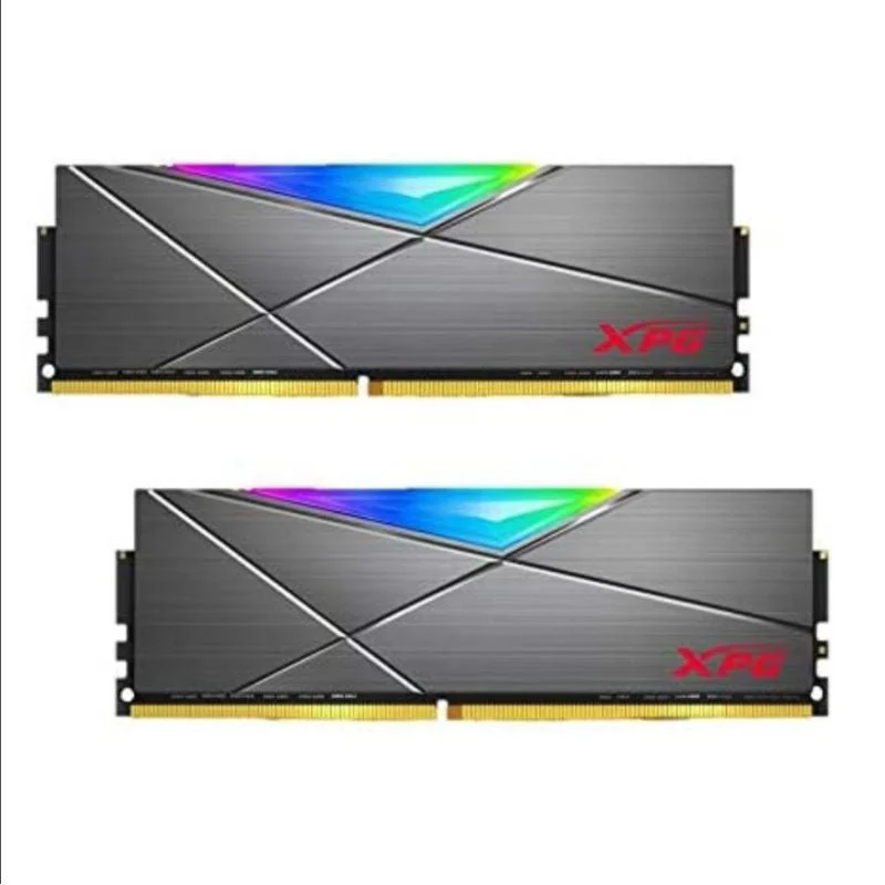 ADATA XPG Spectrix D50 32GB (2X16GB) DDR4 RGB 3600MHZ PC4-28800 CL18-22-22 1.35V Desktop Memory (Grey) (AX4U360016G18I-DT50)