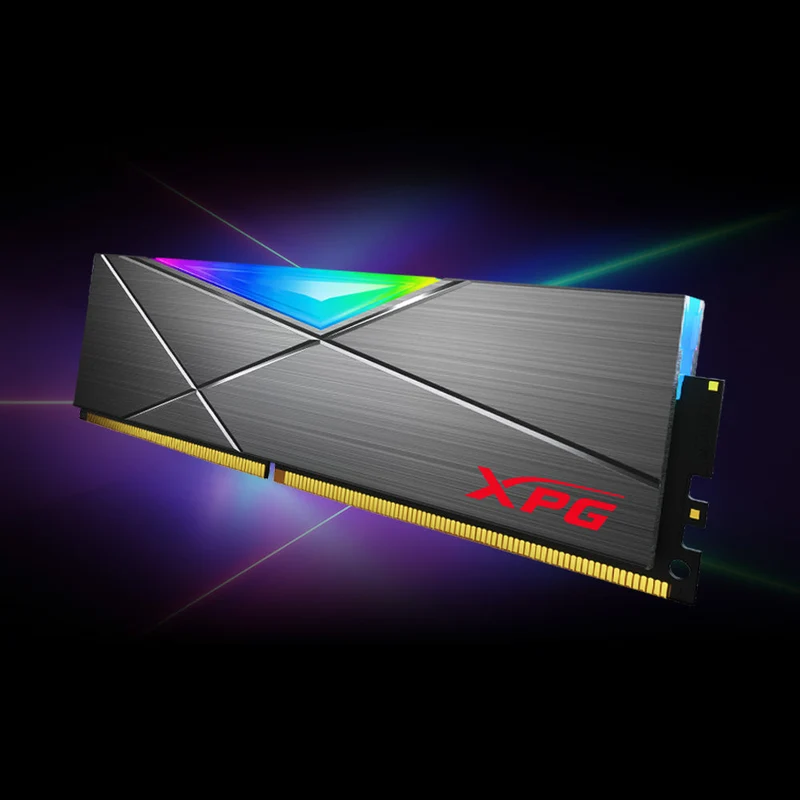 ADATA XPG Spectrix D50 32GB (2X16GB) DDR4 RGB 3600MHZ PC4-28800 CL18-22-22 1.35V Desktop Memory (Grey) (AX4U360016G18I-DT50)