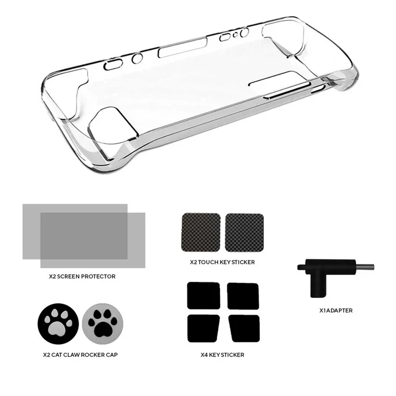 Akitomo 6-IN-1 Smart Cover For Steam Deck (Transparent White) (AKSW-234)
