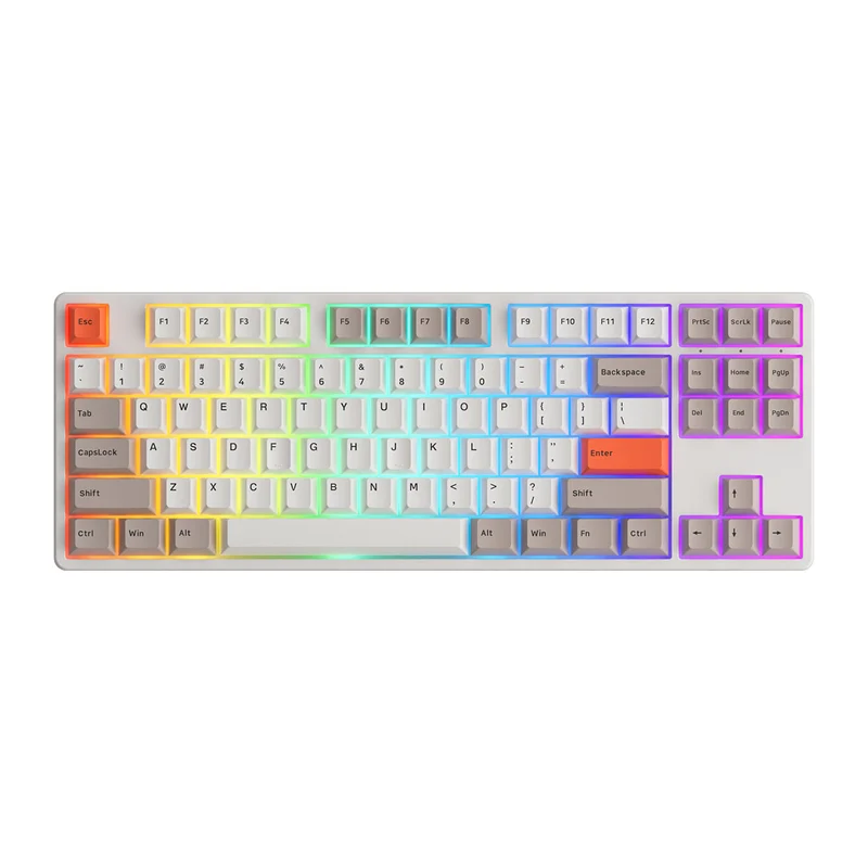 Akko 5087S VIA RGB Hot-Swappable Mechanical Keyboard Steam Engine (Gateron Orange-Lubed)