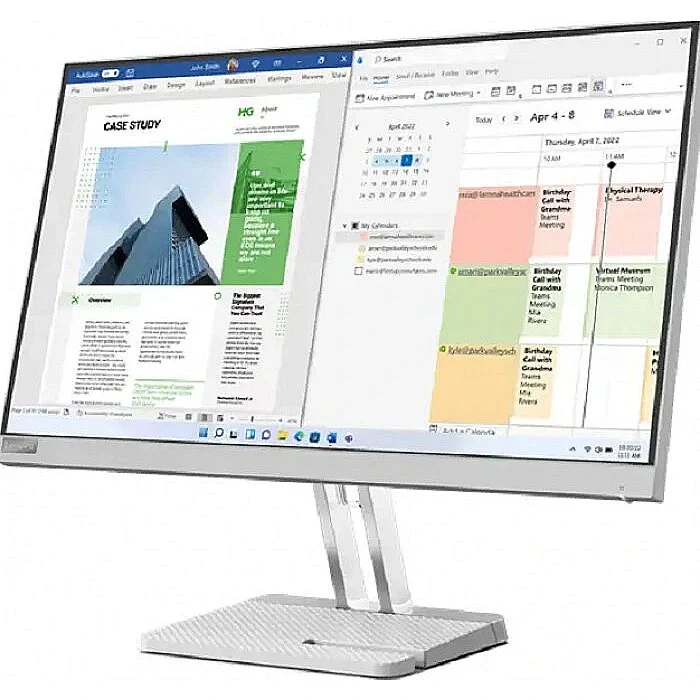 Lenovo L25E-40 67ADKAC4PH 24.5" FHD 75Hz VA Flat Panel LCD Monitor (Cloud Grey)