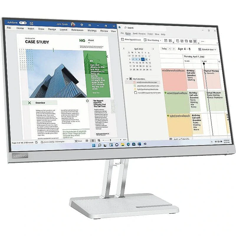 Lenovo L25E-40 67ADKAC4PH 24.5" FHD 75Hz VA Flat Panel LCD Monitor (Cloud Grey)