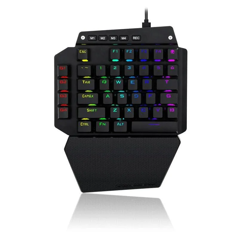 E-Yooso K-700 44keys One-Handed RGB Mechanical Gaming Keyboard (Blue Switch)