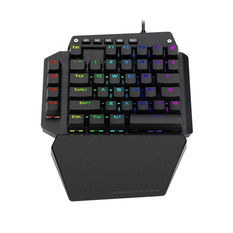 E-Yooso K-700 44keys One-Handed RGB Mechanical Gaming Keyboard (Blue Switch)
